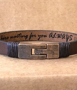 FREE SHIPPING-Bracelet For Men,Custom Men Jewelry,Personalized Men Leather Bracelet,Unisex Custom Bracelet,Leather Band Engraved