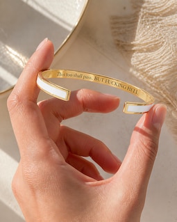 Hidden Message Cuff Bracelet, This Too Shall Pass Sarcastic Jewelry, Custom Engraved Bangle, Funny Encouragement Gift for Friend, BFF Gift